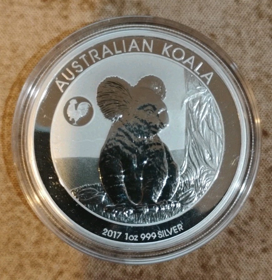 2017 Australian Koala 1 Oz Silver Coin (In Capsule) - Year of Rooster
