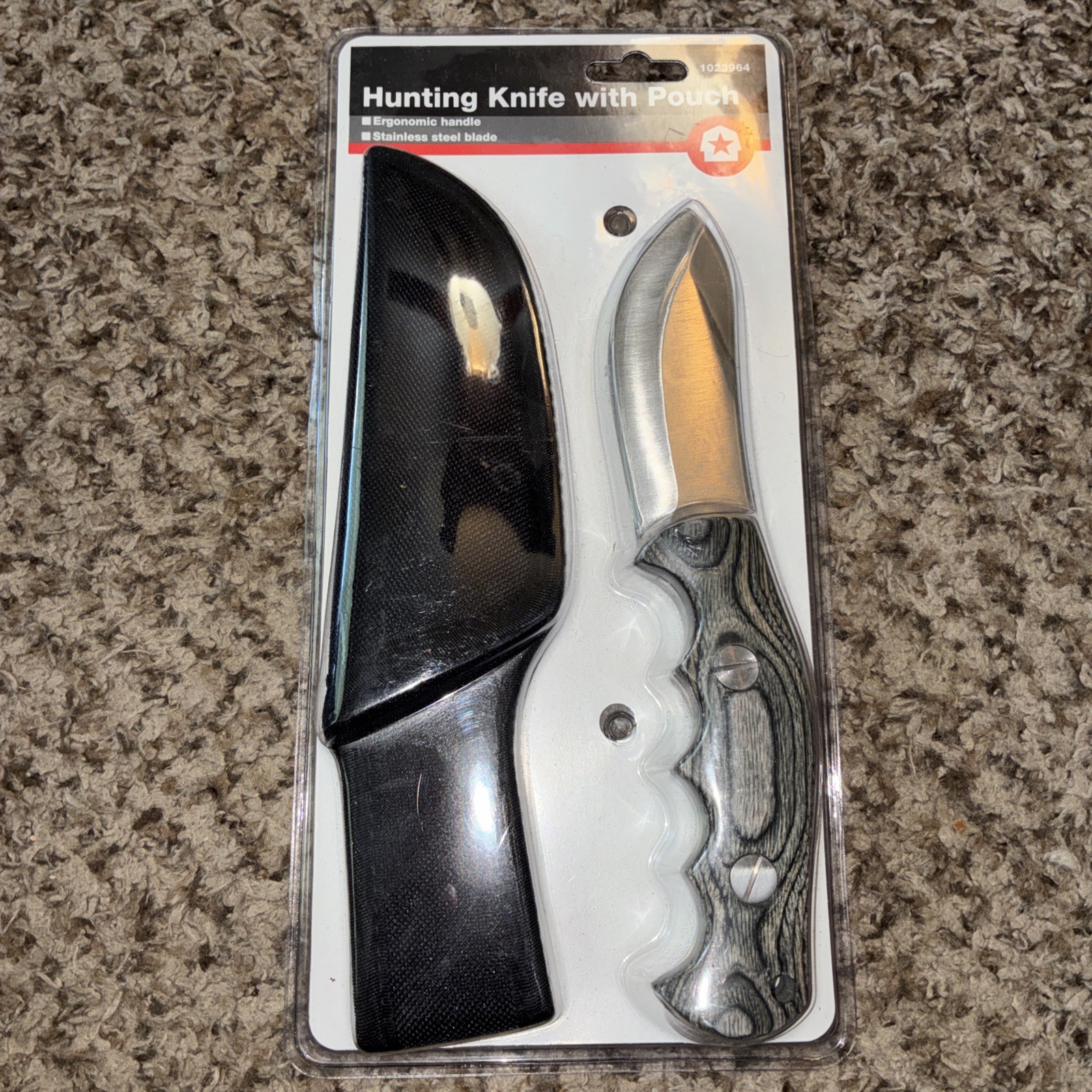 Tractor Supply 1023964 Hunting Knife w/ Pouch 4" Blade New in Package