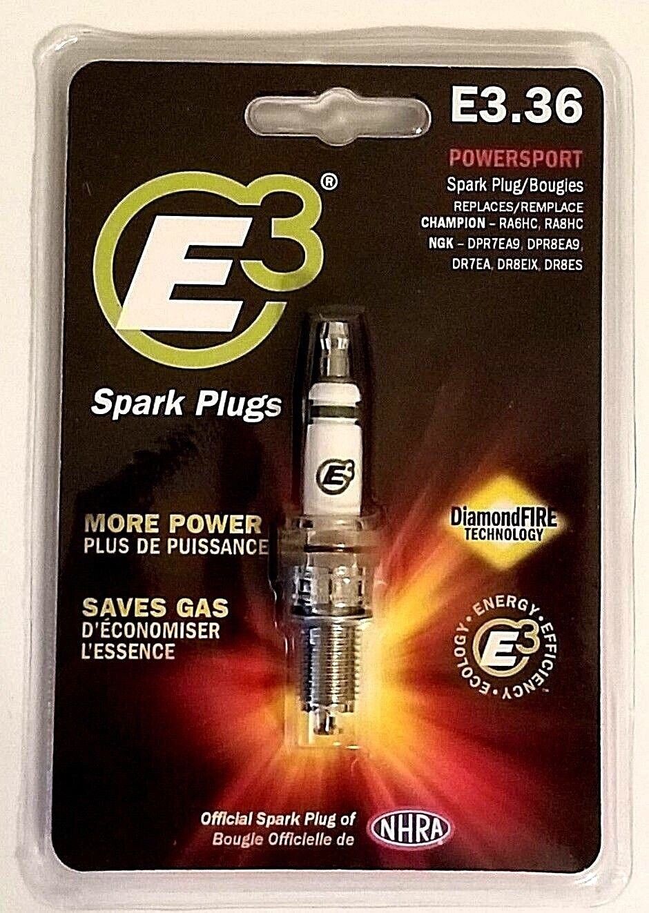 E3 Spark Plugs E3.36 (QTY 1) for Powersport