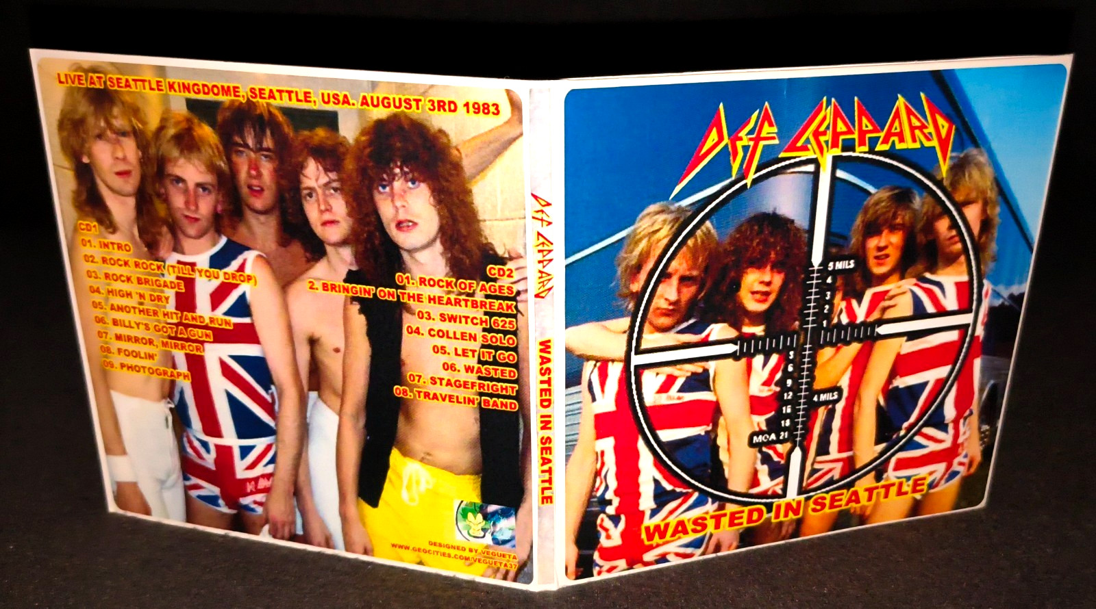 Def Leppard Seattle 1983 Gate Fold 2CD Package NEW