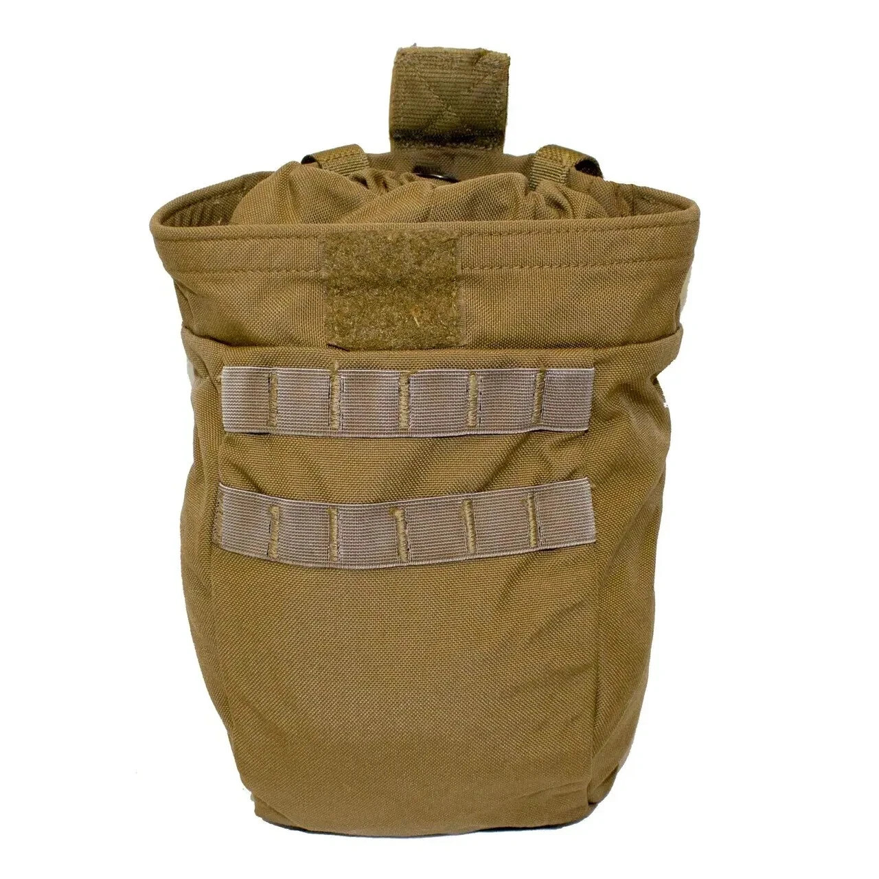 USMC Roll-Up Dump Pouch- Marine Corps Coyote Brown Pouch for Empty Magazines