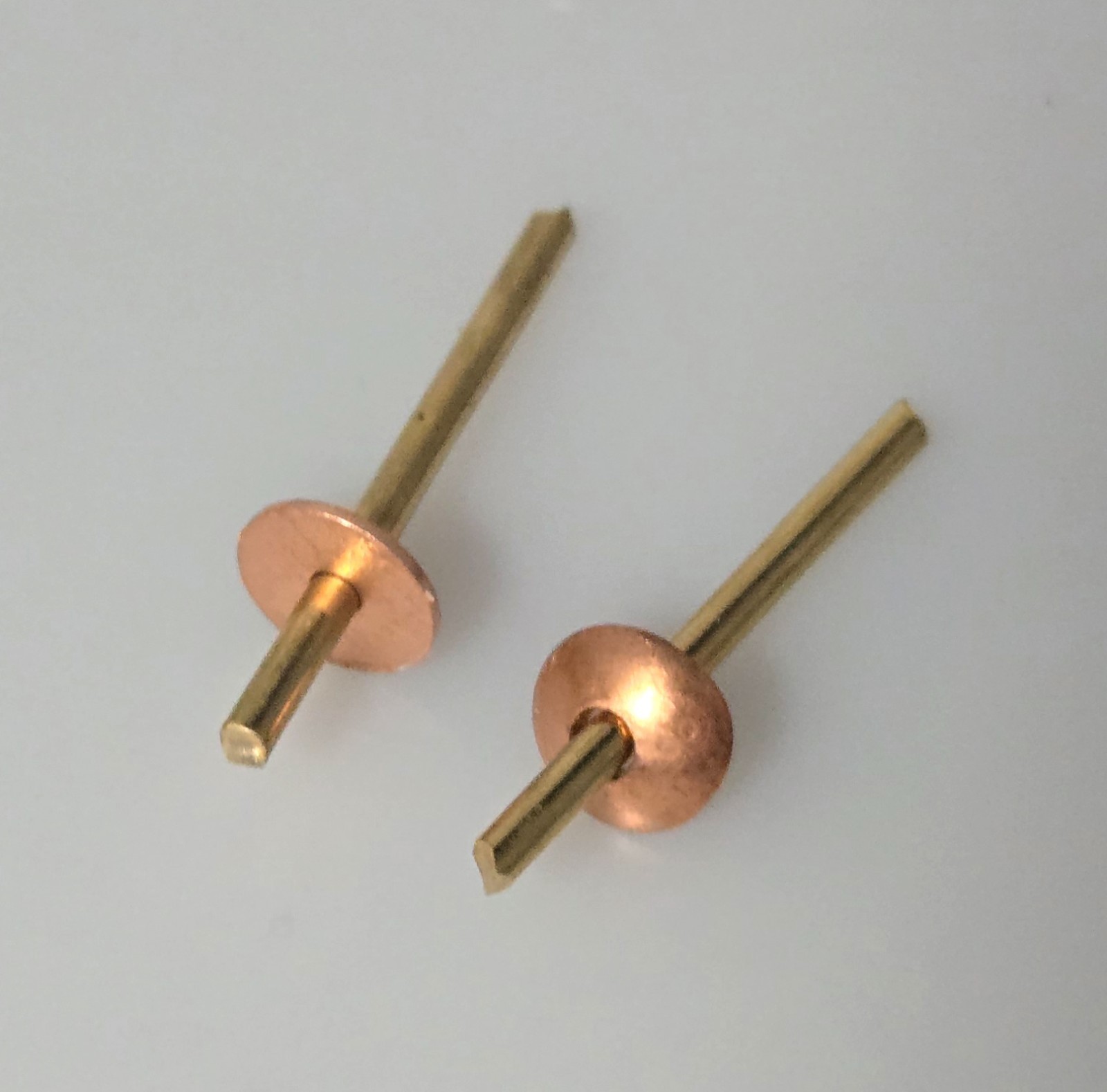 Straight Razor Hardware Pinning Kit (Domed Collars~Copper)