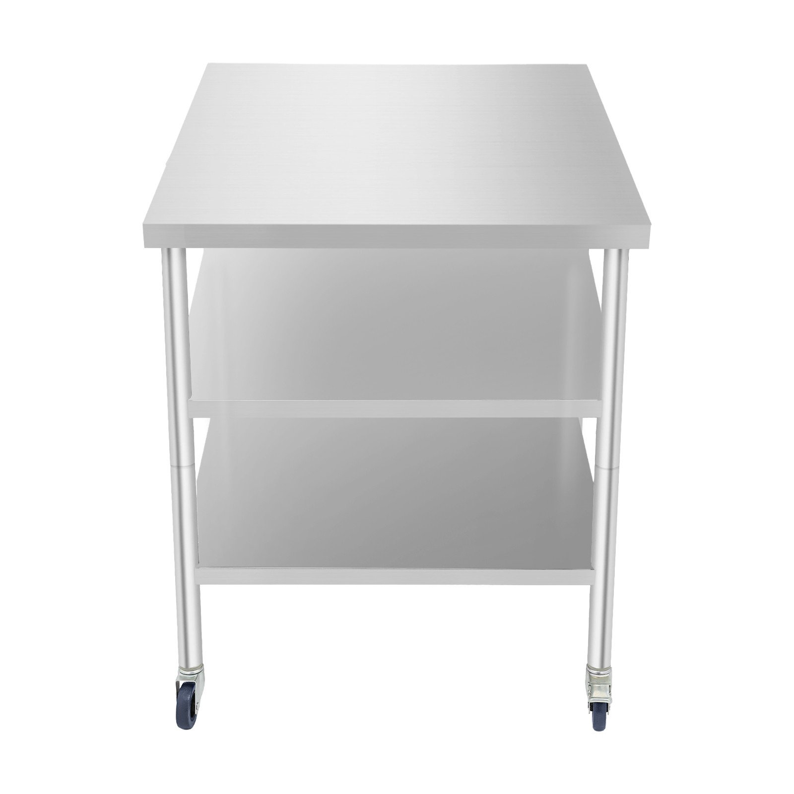 Work Table Commercial Work Table with Adjustable Under Shelves 3-Tier Work Table