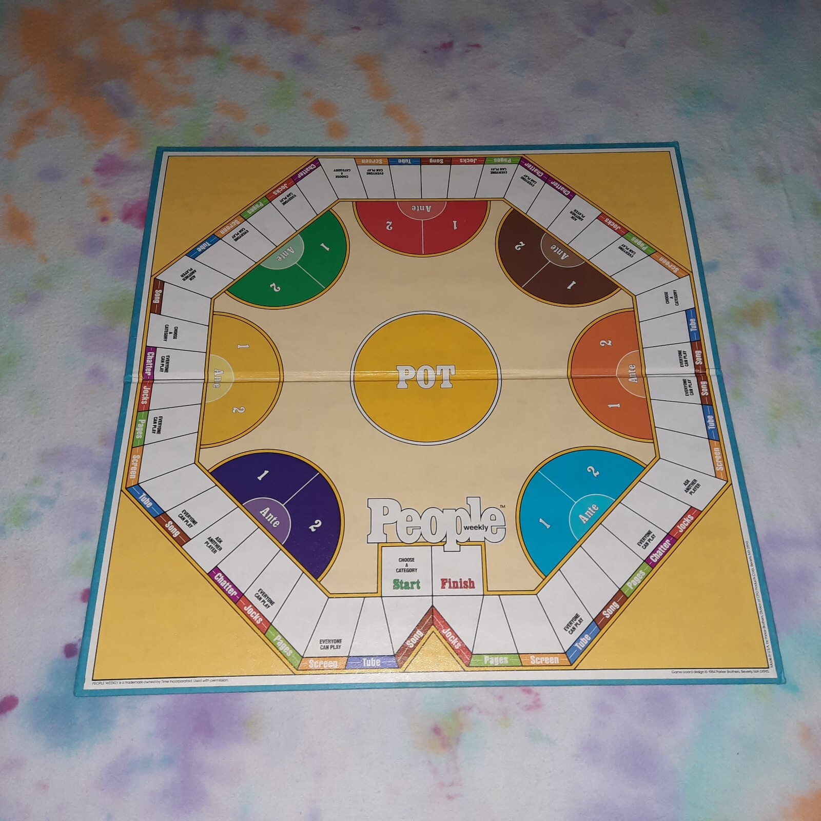 Vintage 1984 People Weekly Trivia Game Replacement Piece