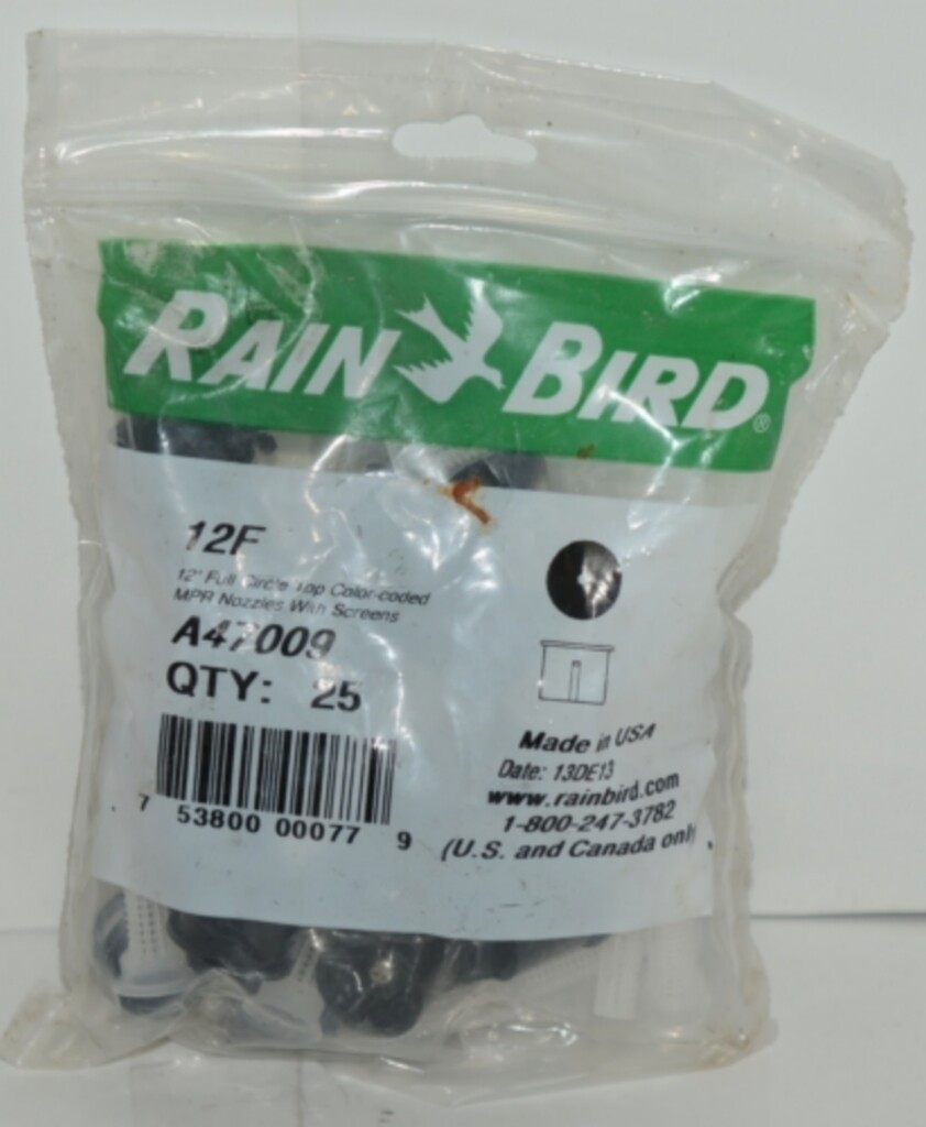 Rain Bird A47009 12 Foot Full Circle Pattern Nozzle With Screen Quantity 25
