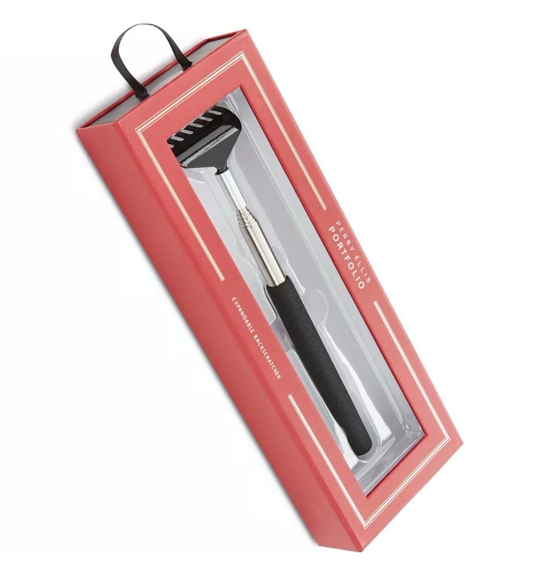 NIP Perry Ellis Portfolio Retractable Backscratcher Black Gift Stocking Stuffer