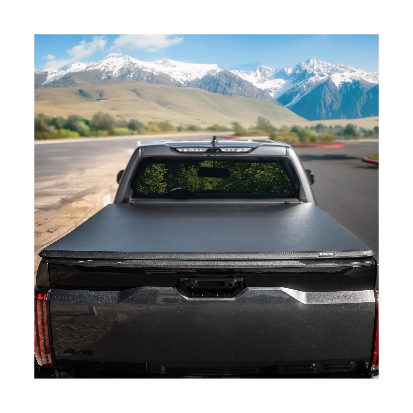 oEdRo Upgraded Tri-Fold Truck Bed Tonneau Cover Compatible with 2014-2018 Che...