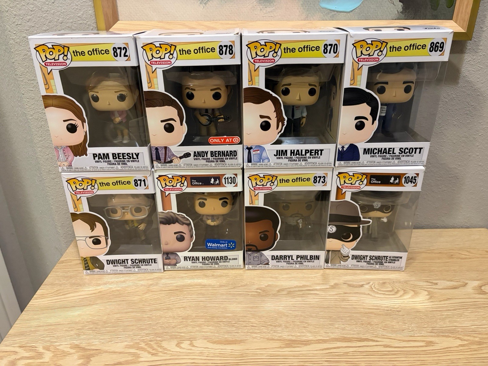 Funko Pop! The Office Vinyl Figure Mixed Lot (8) Boxed Michael Jim Pam Dwight
