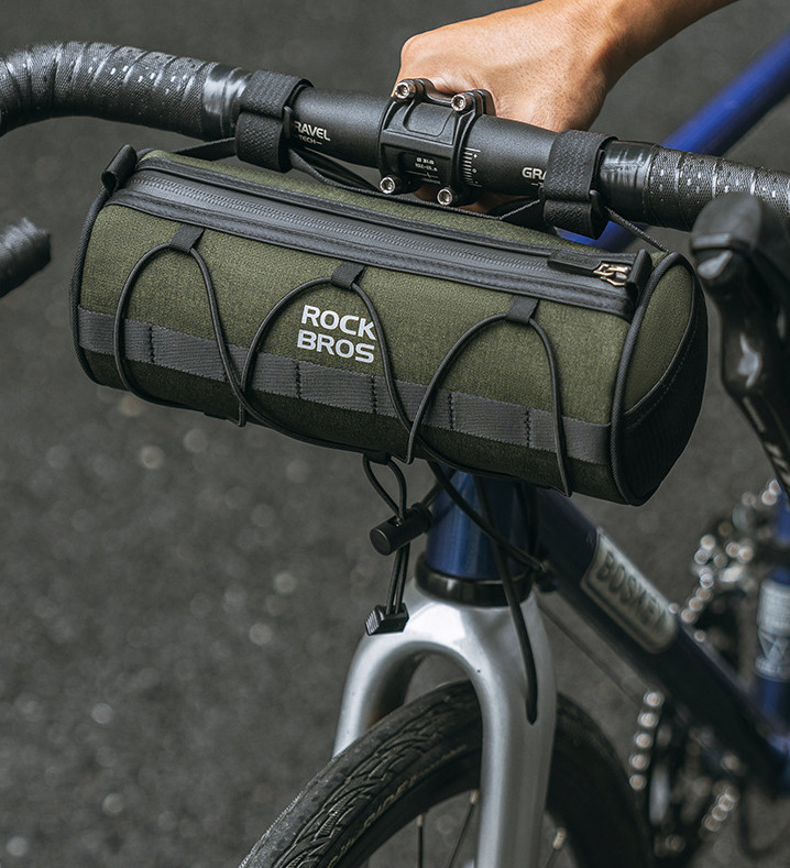 ROCKBROS Bike Handlebar Bag 2L Front Tube Bag Multifunctional Portable Bag