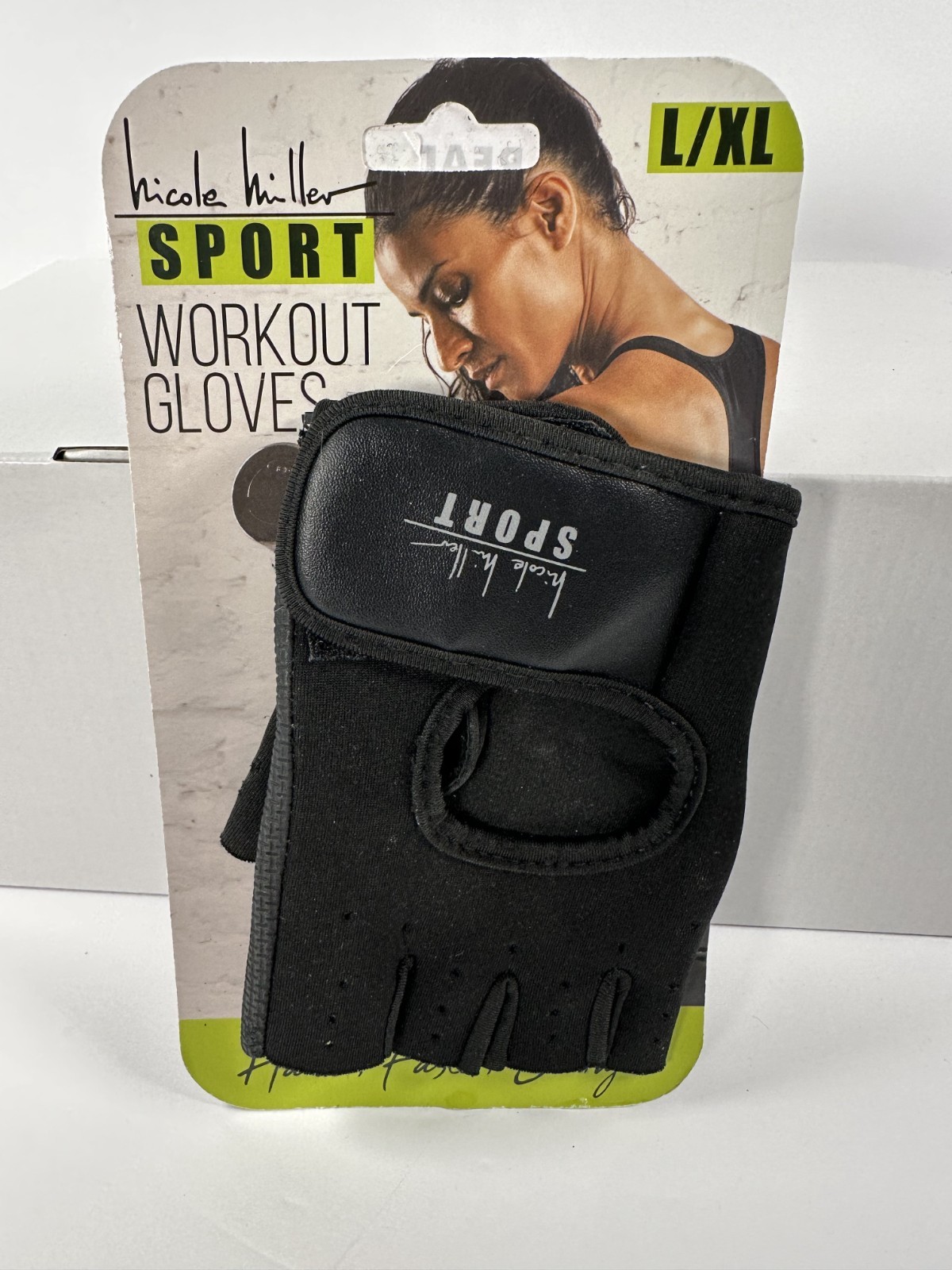 New NICOLE MILLER Sport Workout Gloves Women L/XL NWT | Weighlifting Workout