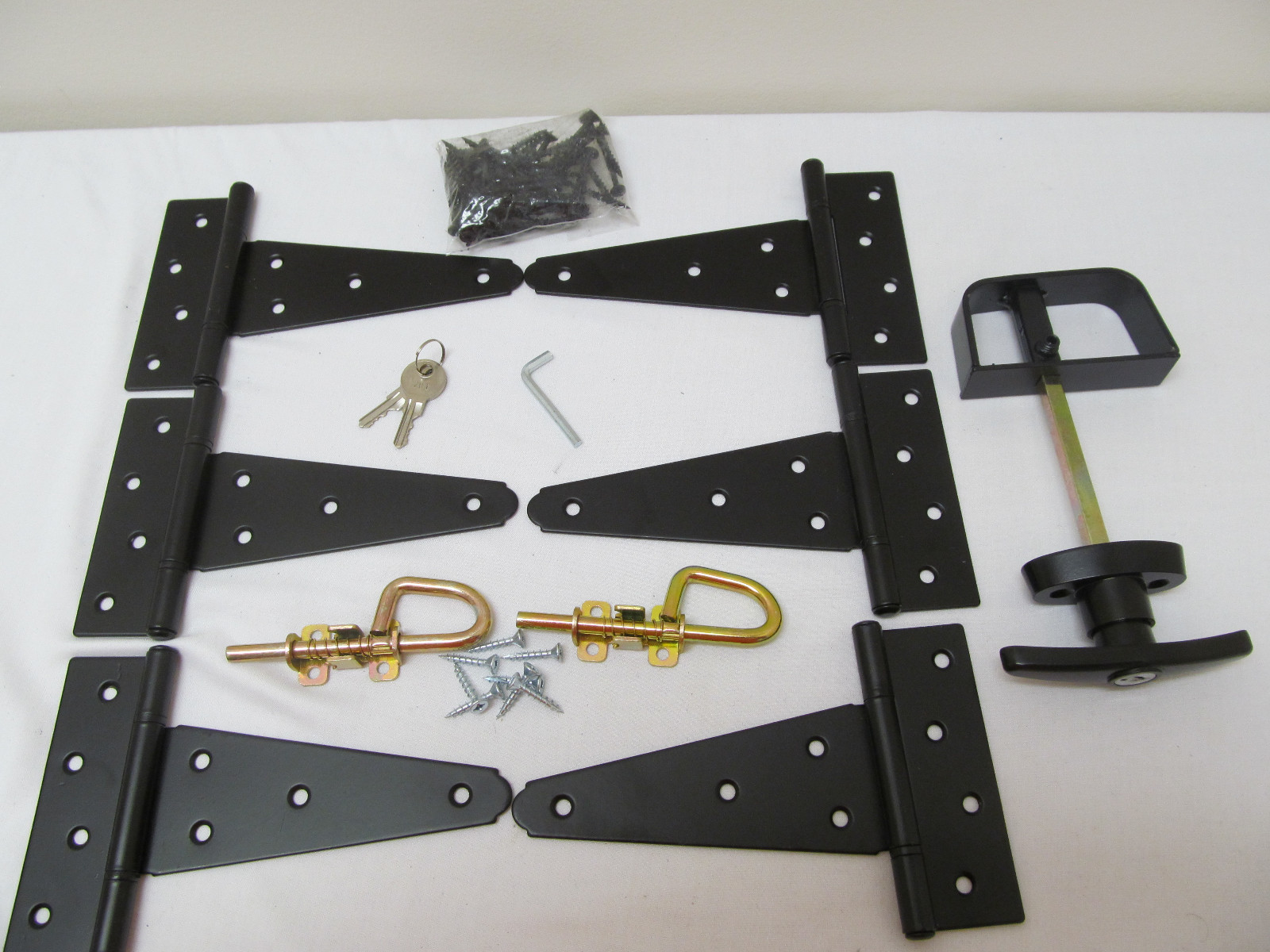 Heavy Duty Shed double door hardware kit: Kit 6" Hinges Shed Windows Coops