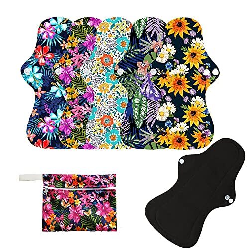 7pcs/Set Including 1pc Mini Wet Bag +6pcs Bamboo Assorted Colors , Sizes