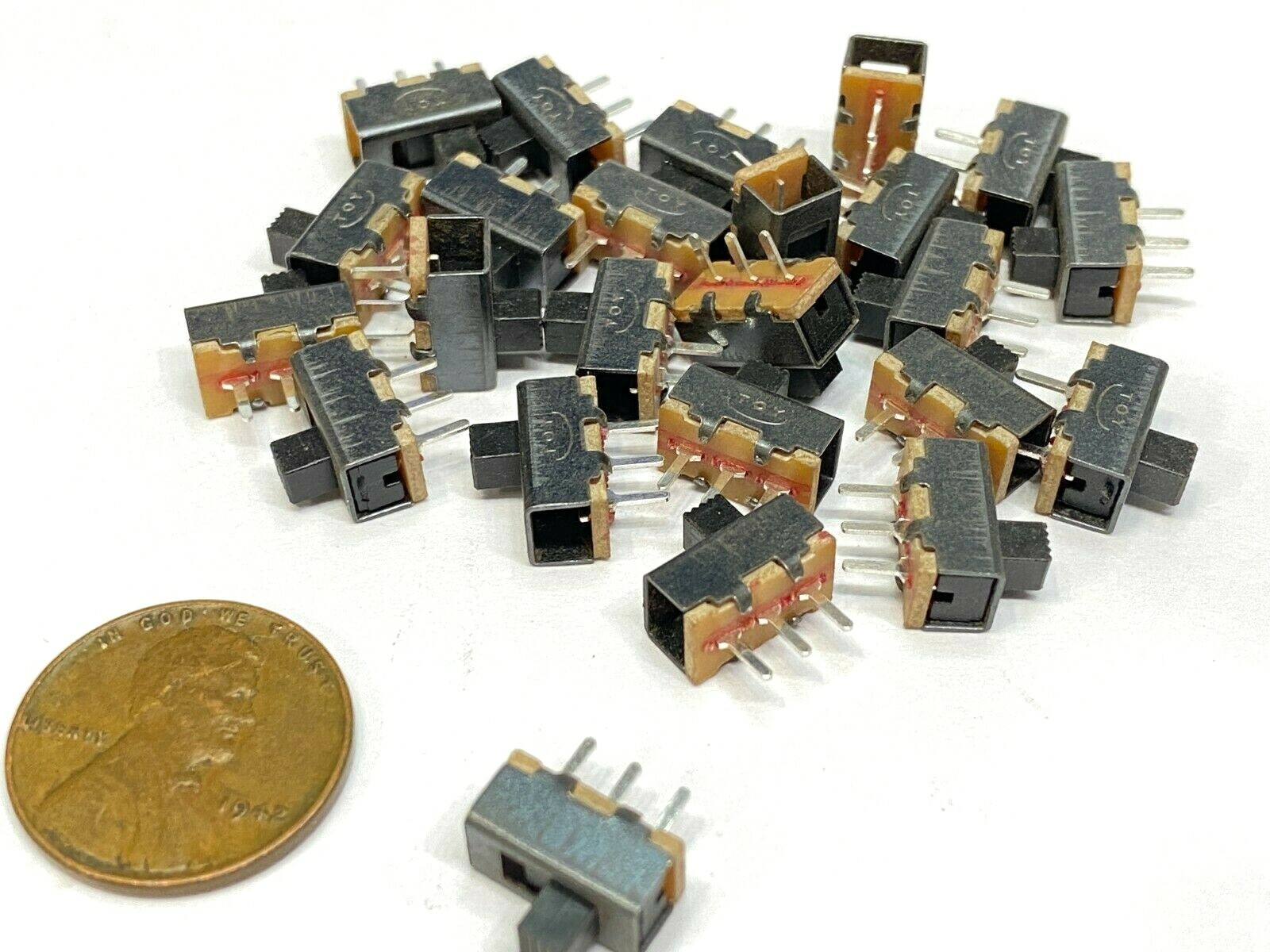 25 pieces Slide Switch SS-12F17 1P2T 3Pin 2 Position SPDT on/off  E19