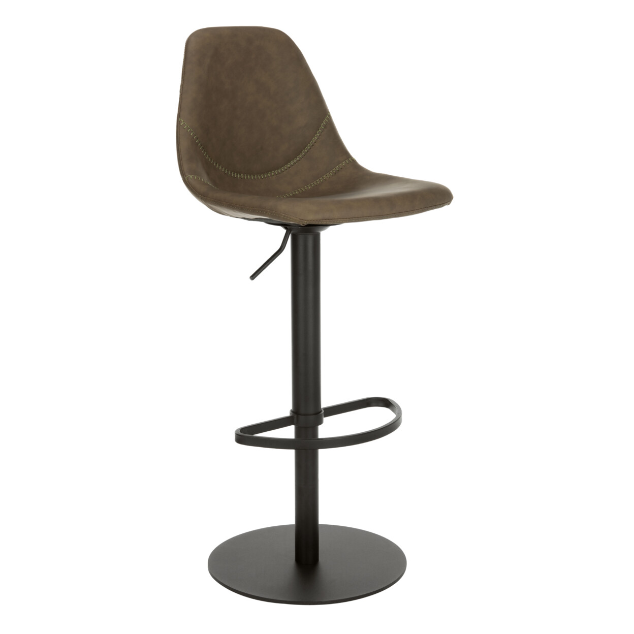 SAFAVIEH Sky Adjustable Swivel Bar Stool | Olive / Black |