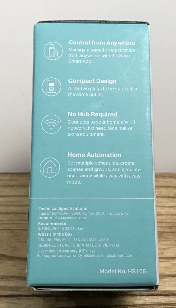 TP-LINK Smart Wi-fi Plug Mini - White (HS105) New, Never Opened