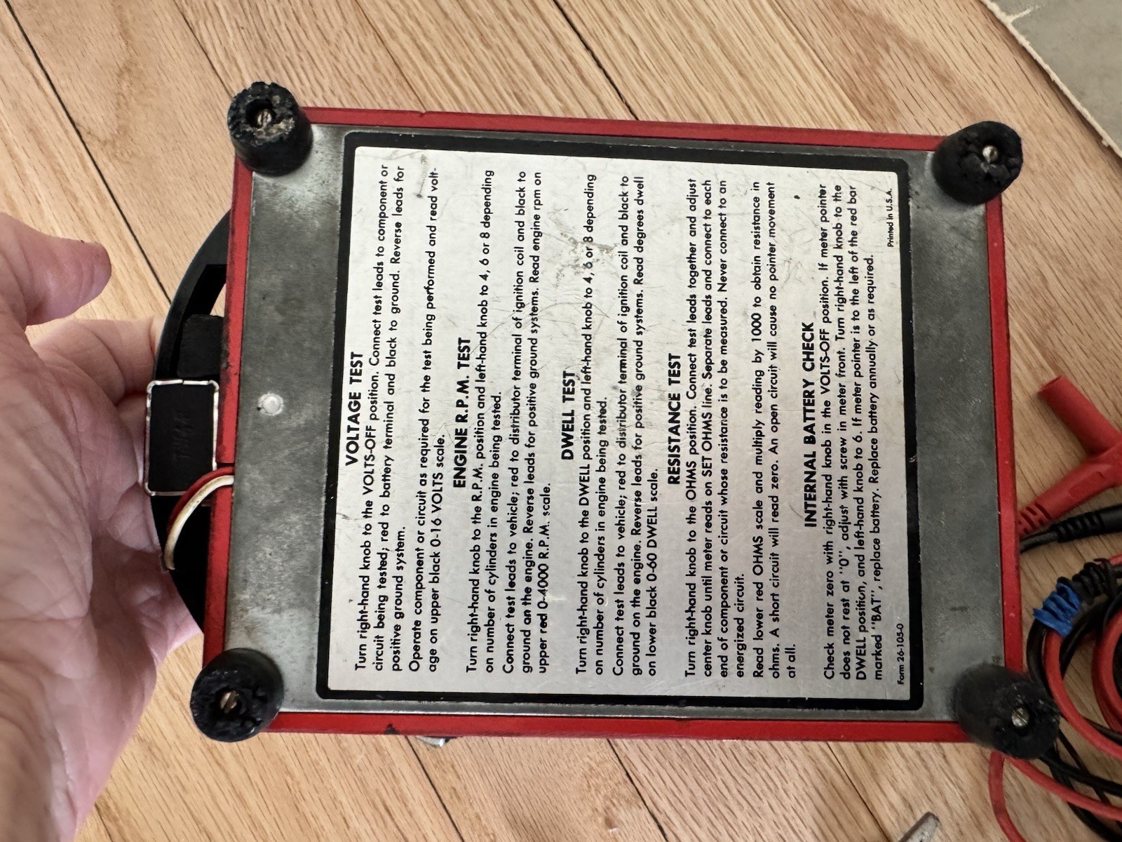 Mac Tools ET910 Tach dwell volt ohmmeter