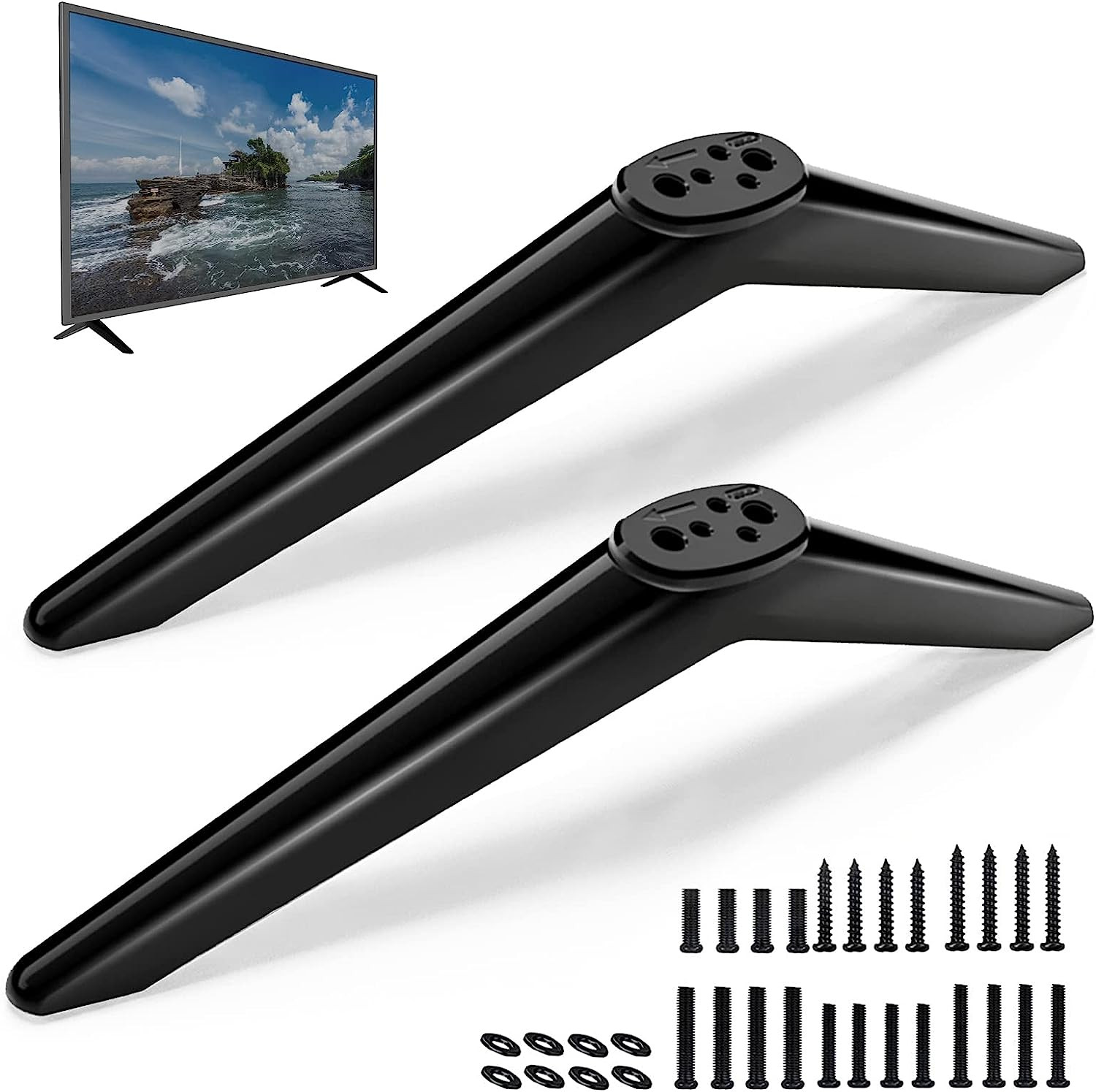 TV Base Stand for TCL Smart TV, TV Stand Legs for 32 40 43 49 50 65 75 85 Inch