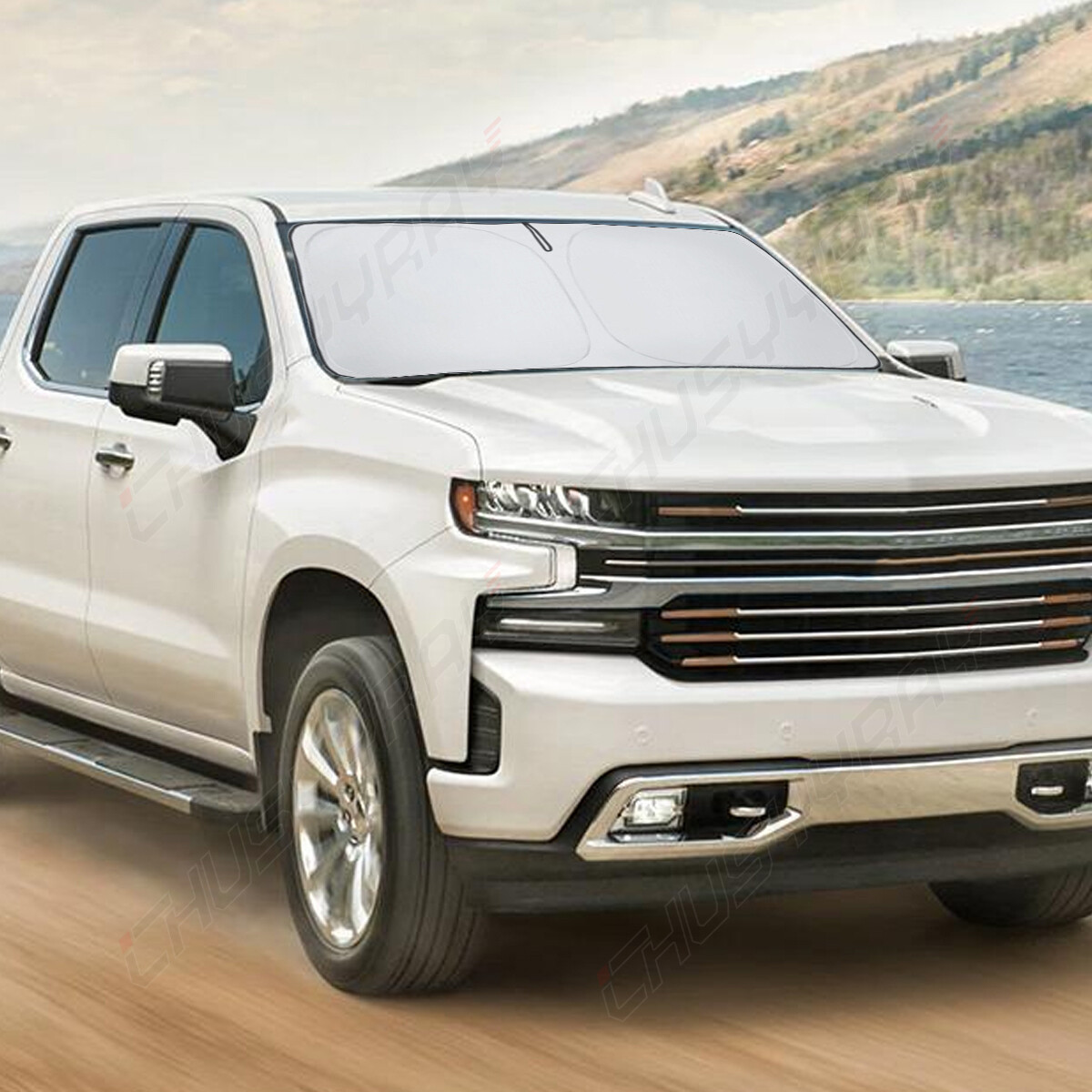 FOR Chevrolet Silverado 19-24 New Listing Foldable UV Block Shield Cover