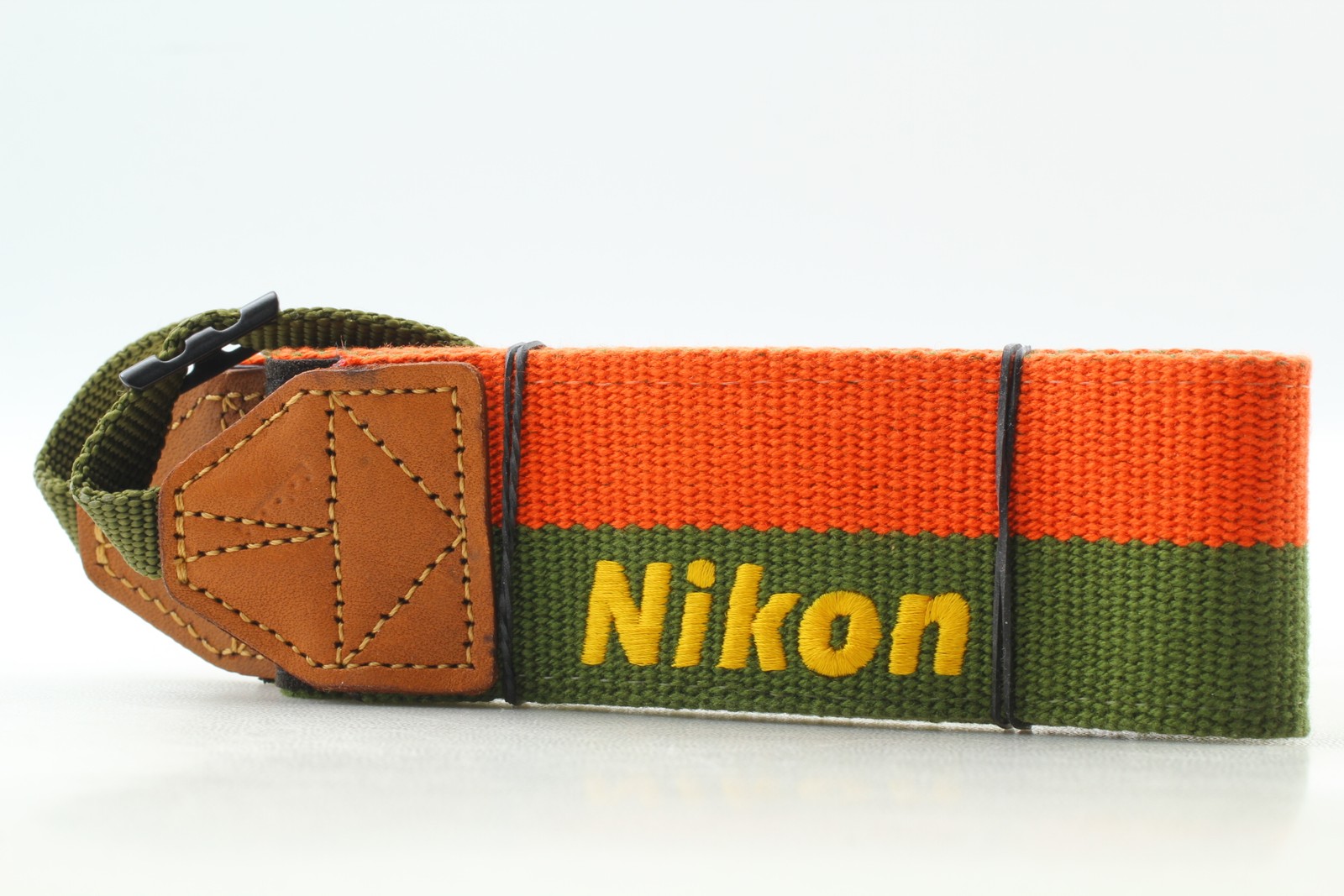 [Near MINT] Vintage Nikon Camera Strap Green Orange For F3 F4 F5 F6 JAPAN