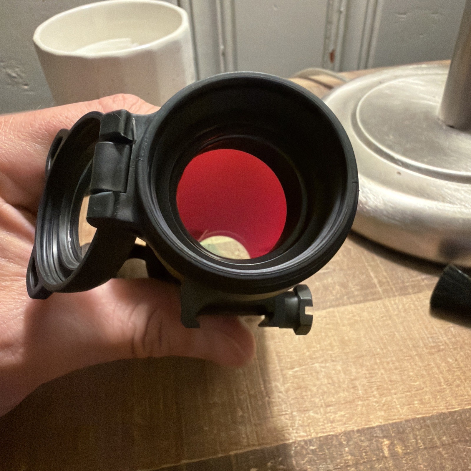 Aimpoint PRO Red Dot Reflex Sight Low Mount 2 MOA Flip Covers Extra Battery
