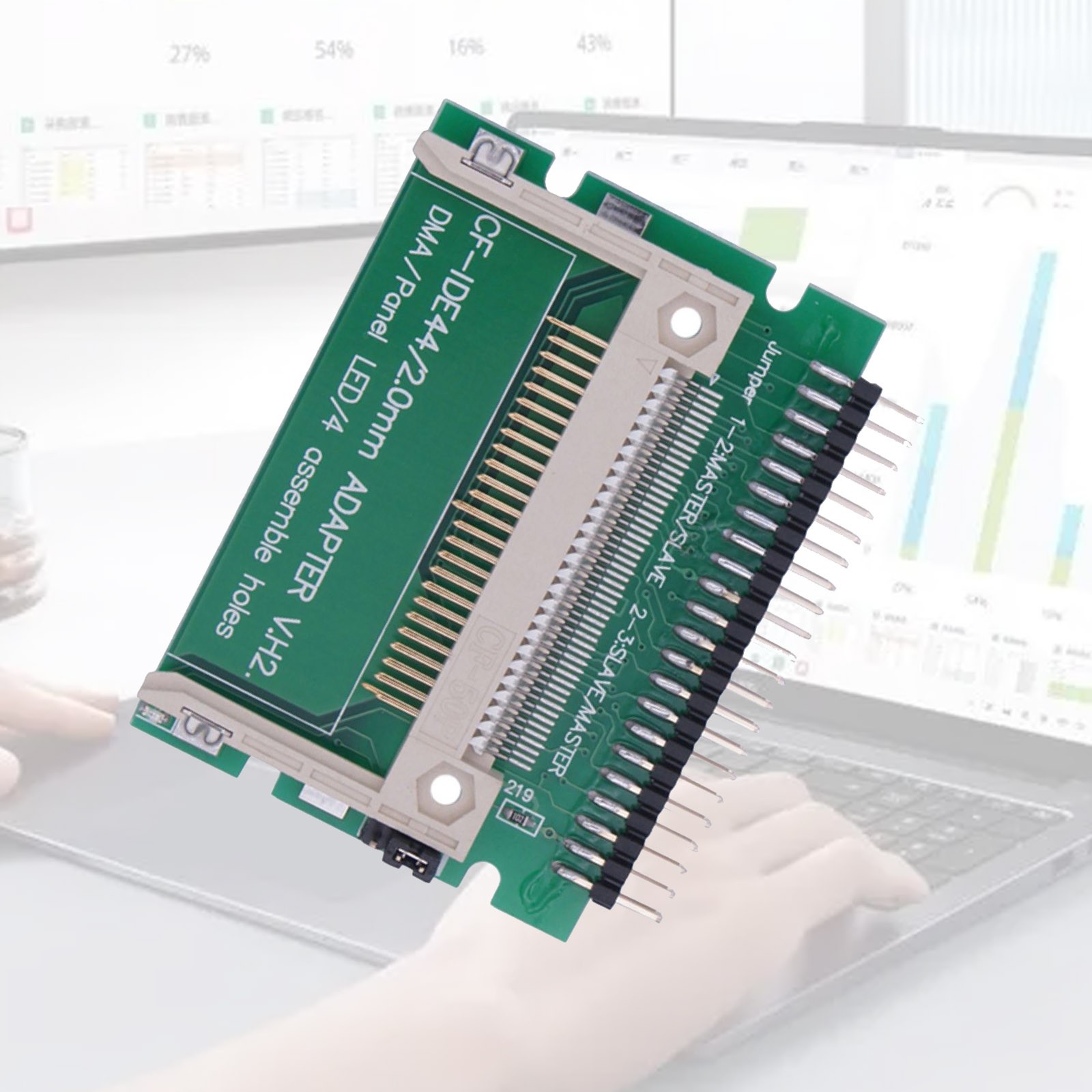 5.2*4.3cm CF to IDE Adapter Card supports Windows, for Linux, for DOS System