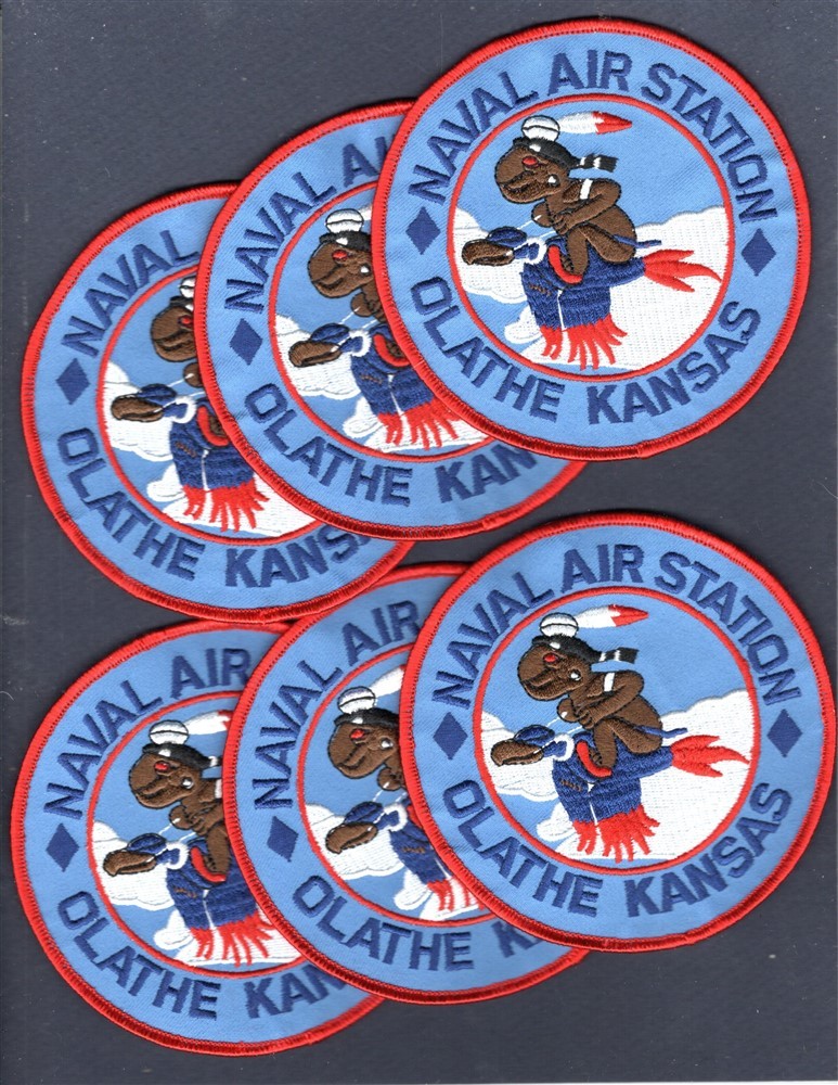Dealer Lot NAS Naval Air Station OLATHE KS US Navy Base Squadron Patch Set of 6