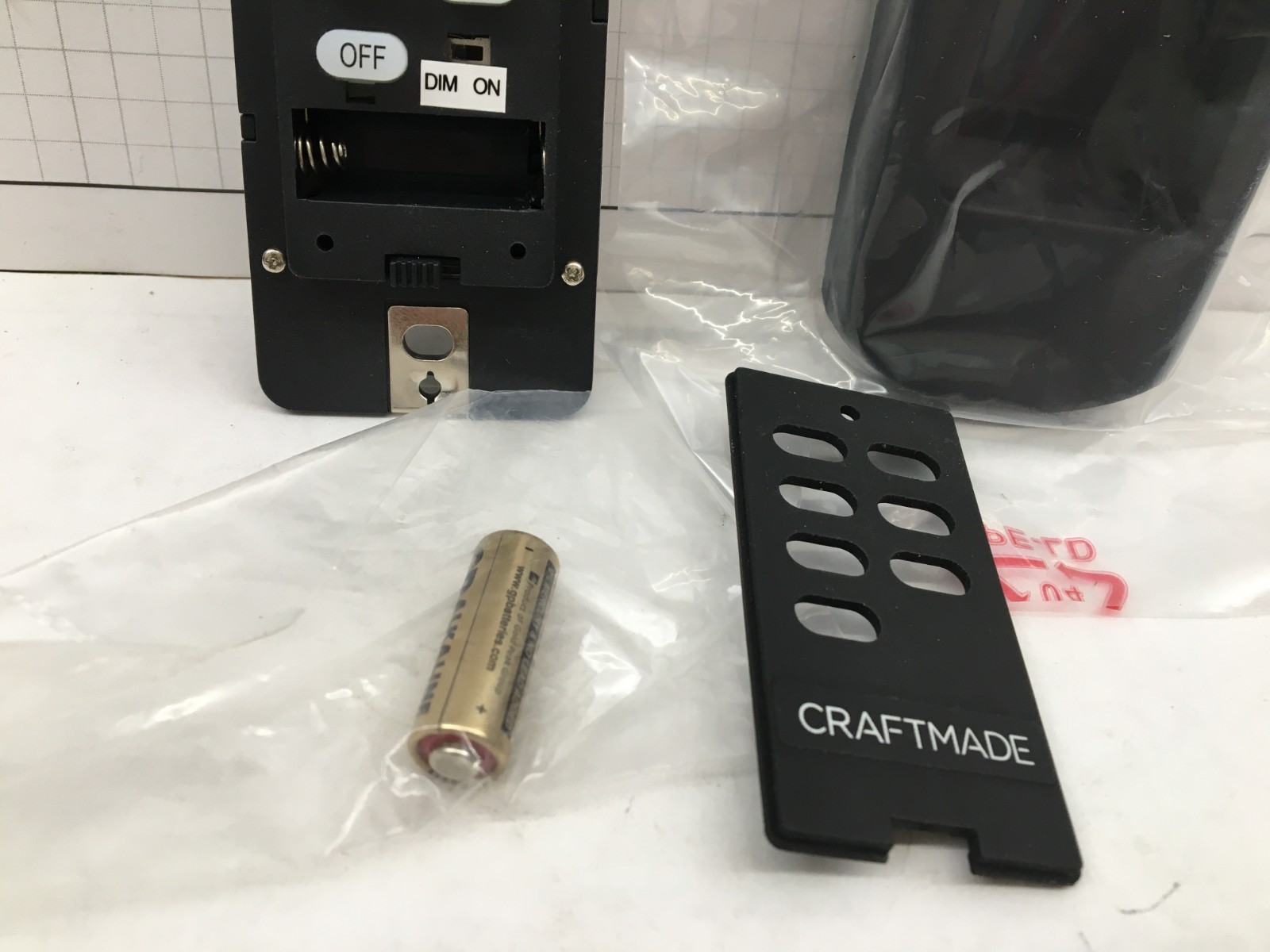 Craftmade UC7224T ICS 3-Speed Remote Control/Clamshell, Up-Down-light - Black