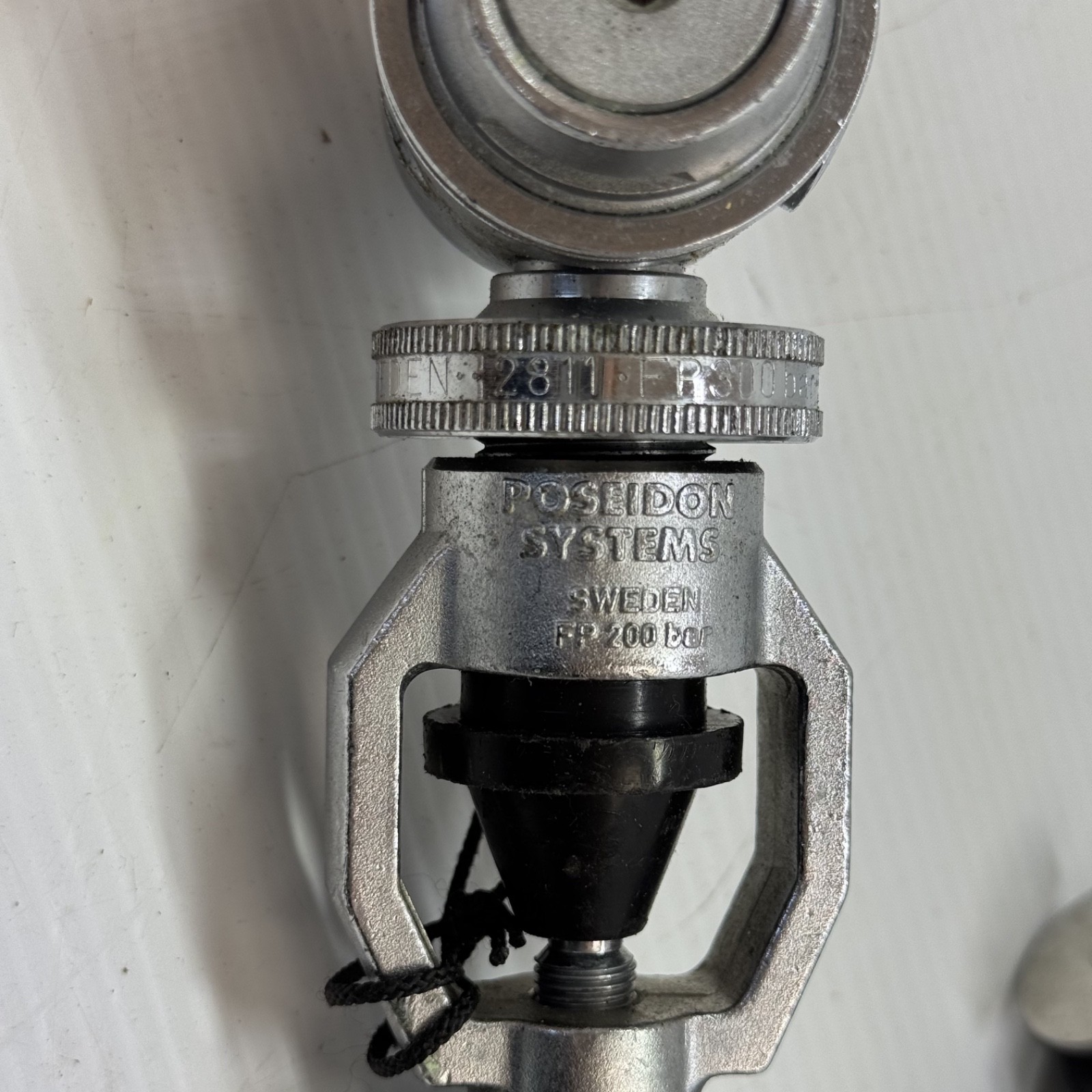 Vintage Poseidon Scuba Regulator Set First & Second Stage w/ Hose – Untested