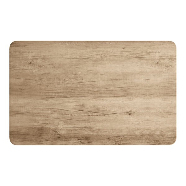 30" x 48" Rectangular Restaurant Table Top with Gray Wood Laminate Top Finish