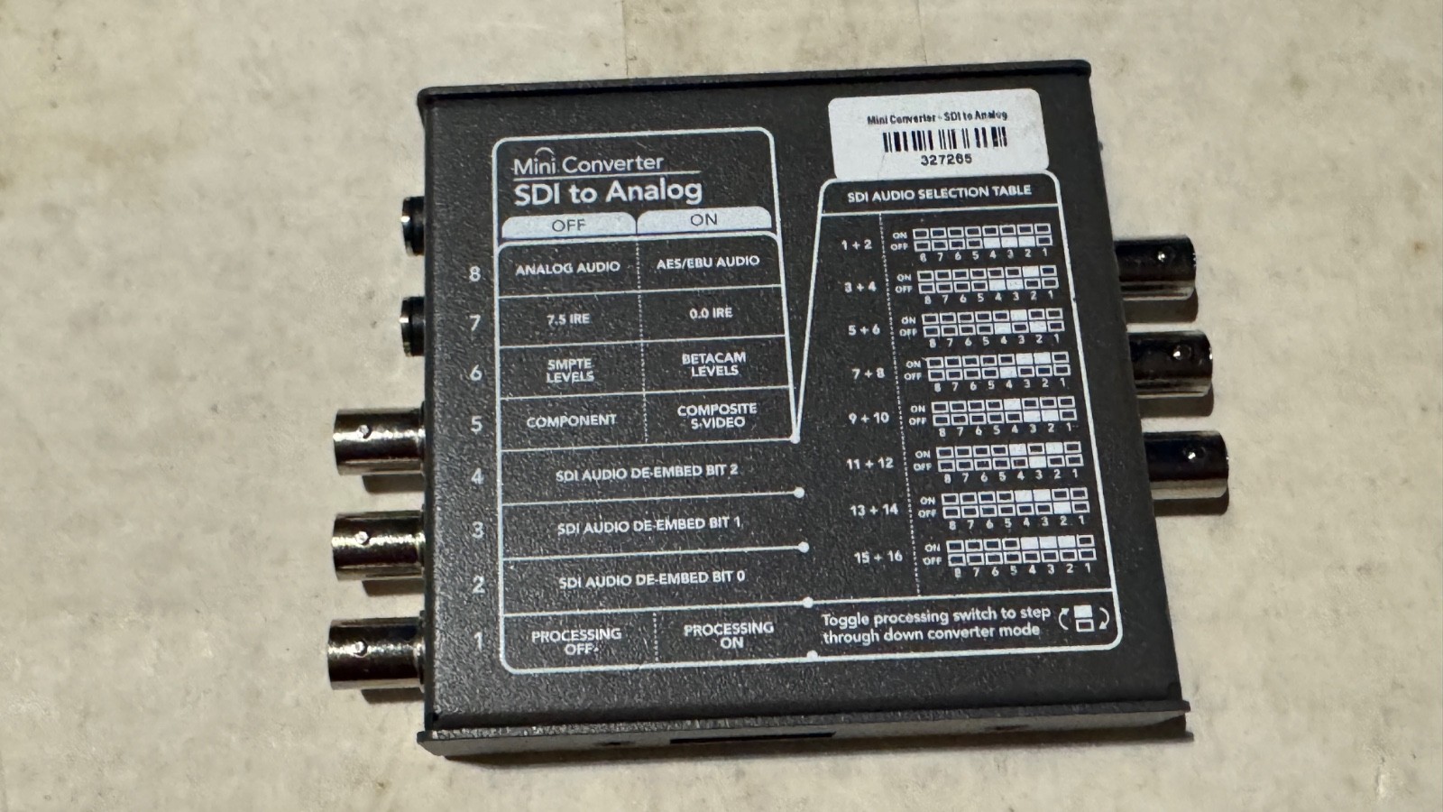 Blackmagic Design Mini Converter - SDI to Analog