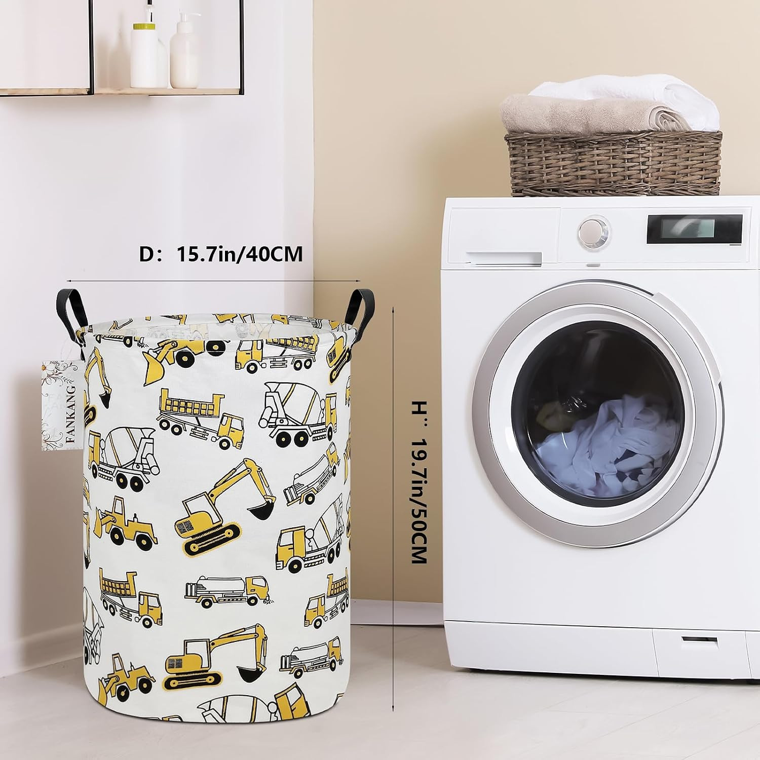 Storage Bin Foldable Nursery Organizer Basket Excavator | Foldable with Waterpro