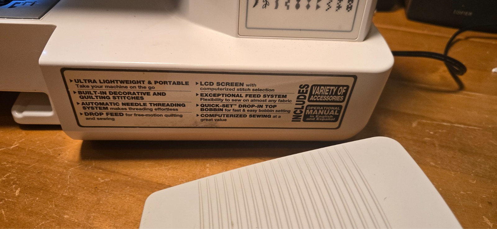 Brother CE-5000PRW Project Runway Sewing Machine – Error E1 – Untested