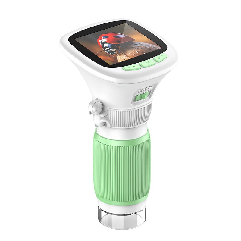 2.4'' Ips Kids Digital Microscope Handheld Rechargeable Science Exploration Tool
