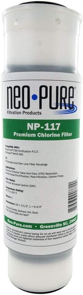 Neo-Pure NP-117 Premium Chlorine Water Filter AP117 Replacement Cartridge
