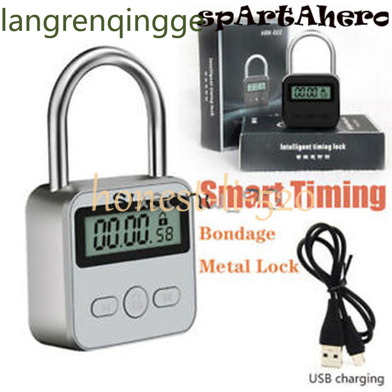Multifunction Chastity Lock Smart Metal Timing Lock Electronic Timer Binding