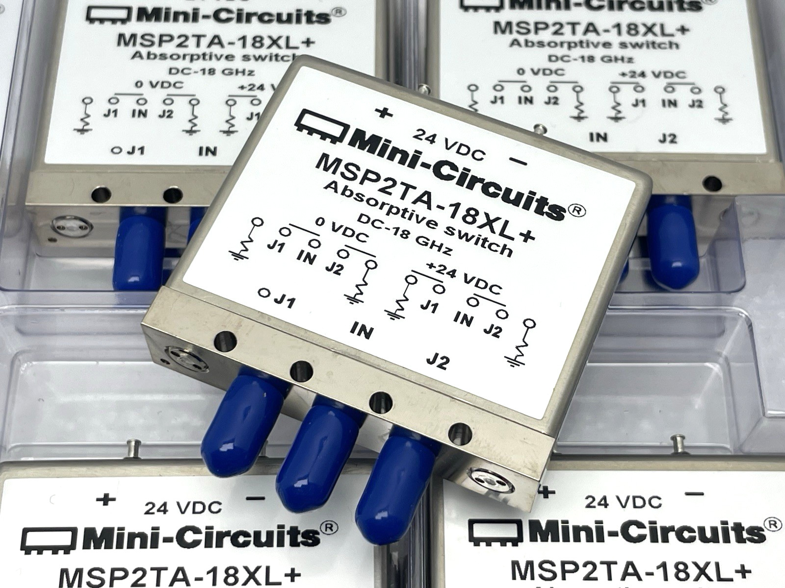 NEW MINI-CIRCUITS MSP2TA-18XL+  ABSORPTIVE SWITCH 18 GHz 24 VDC SMA 1 PIECE