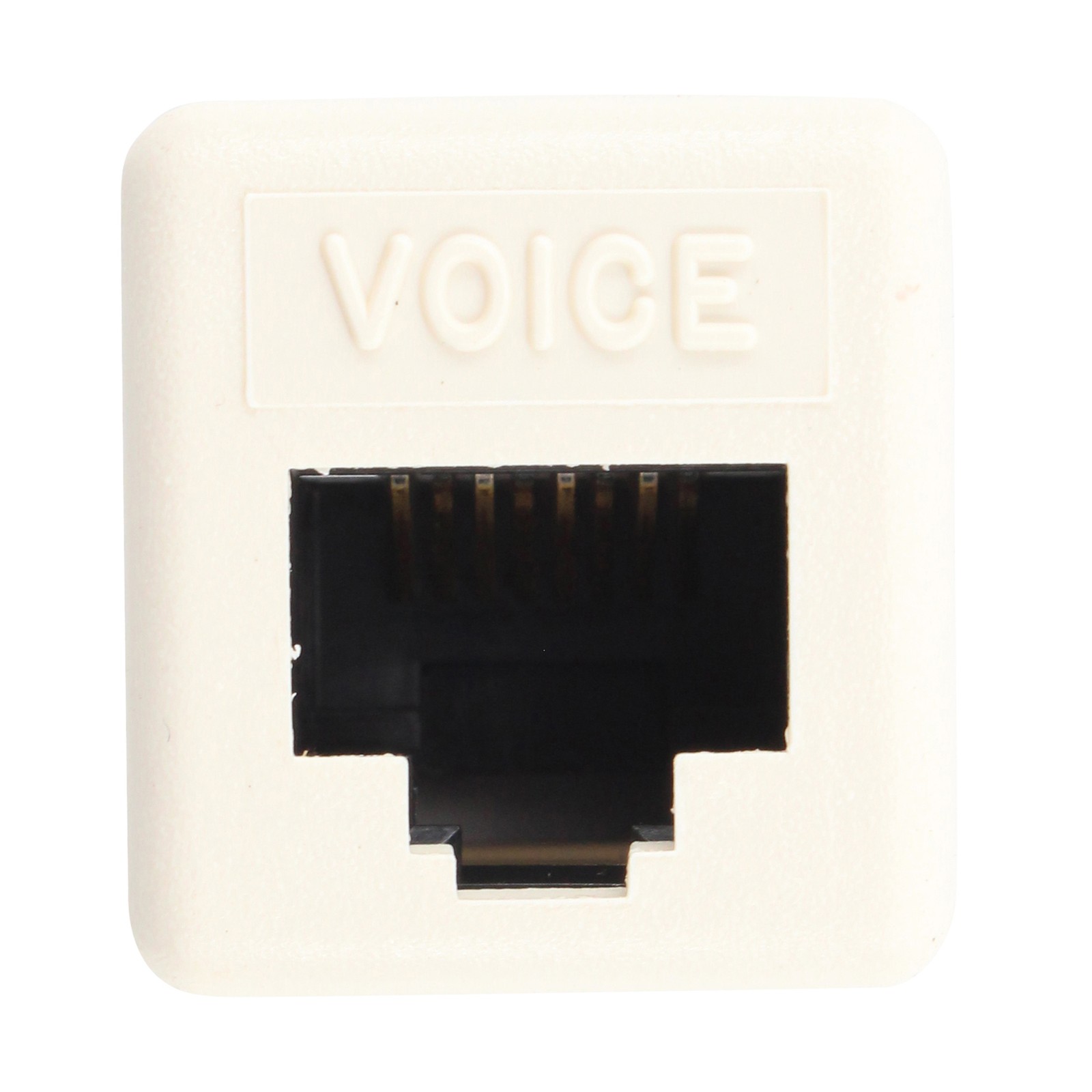 SMP SUPERIOR MOLDED PRODUCTS UMJA601V UMJ CAT6 VOICE JACK, OFF WHITE BEZEL