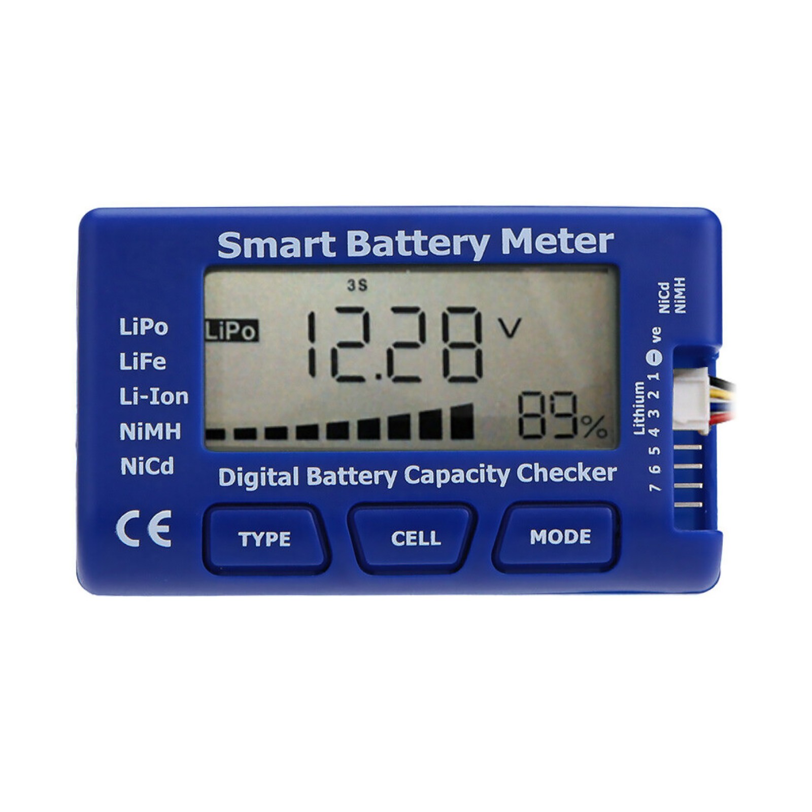 1-24V Digital Smart Battery Meter Capacity Checker Steering Gear Tester Detecter