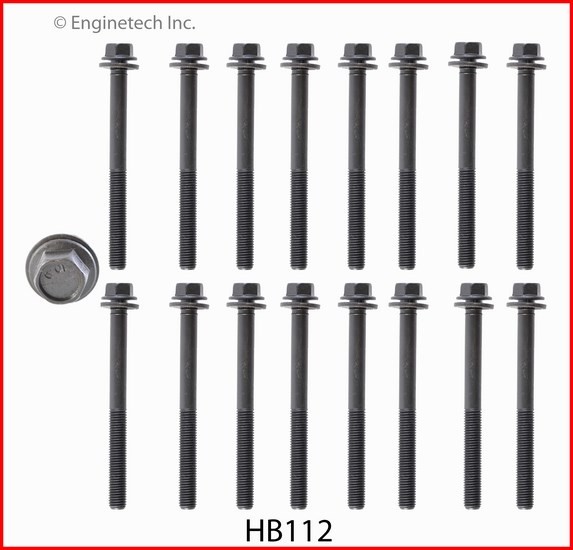 Enginetech HB112 Engine Head Bolt Set for Chrysler 2000-2003 Models