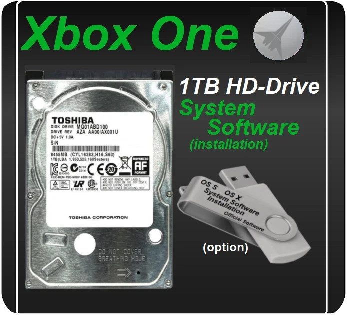 Xbox One X S & Original 1TB Internal Hard Drive 2026 System Software option