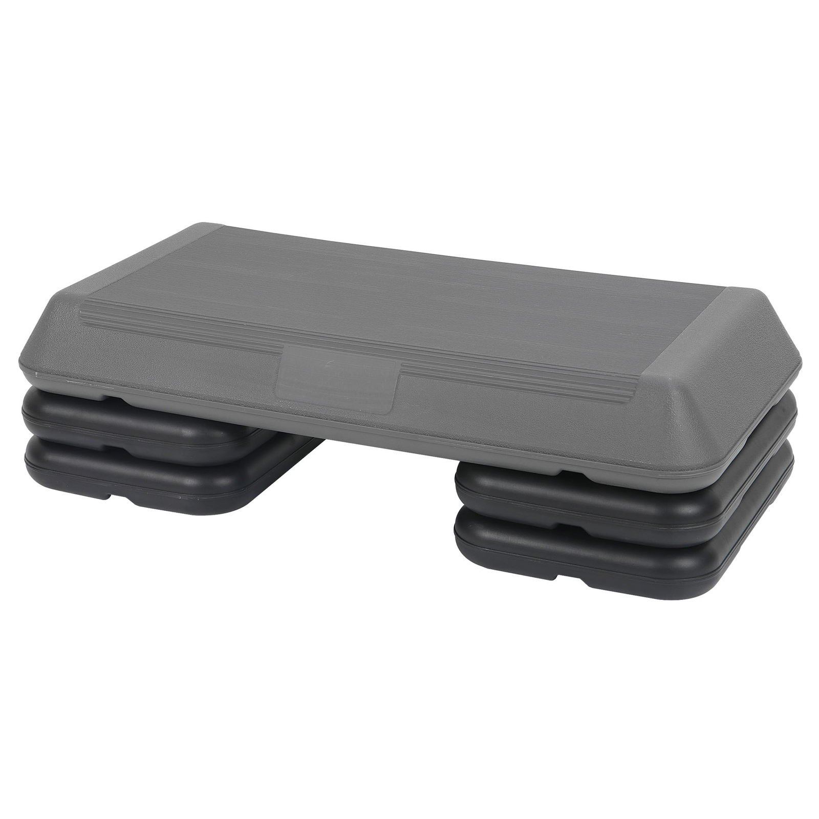 28'' Aerobic Step Platform Exercise Workout Stepper Non-Slip Surface W/4 Risers