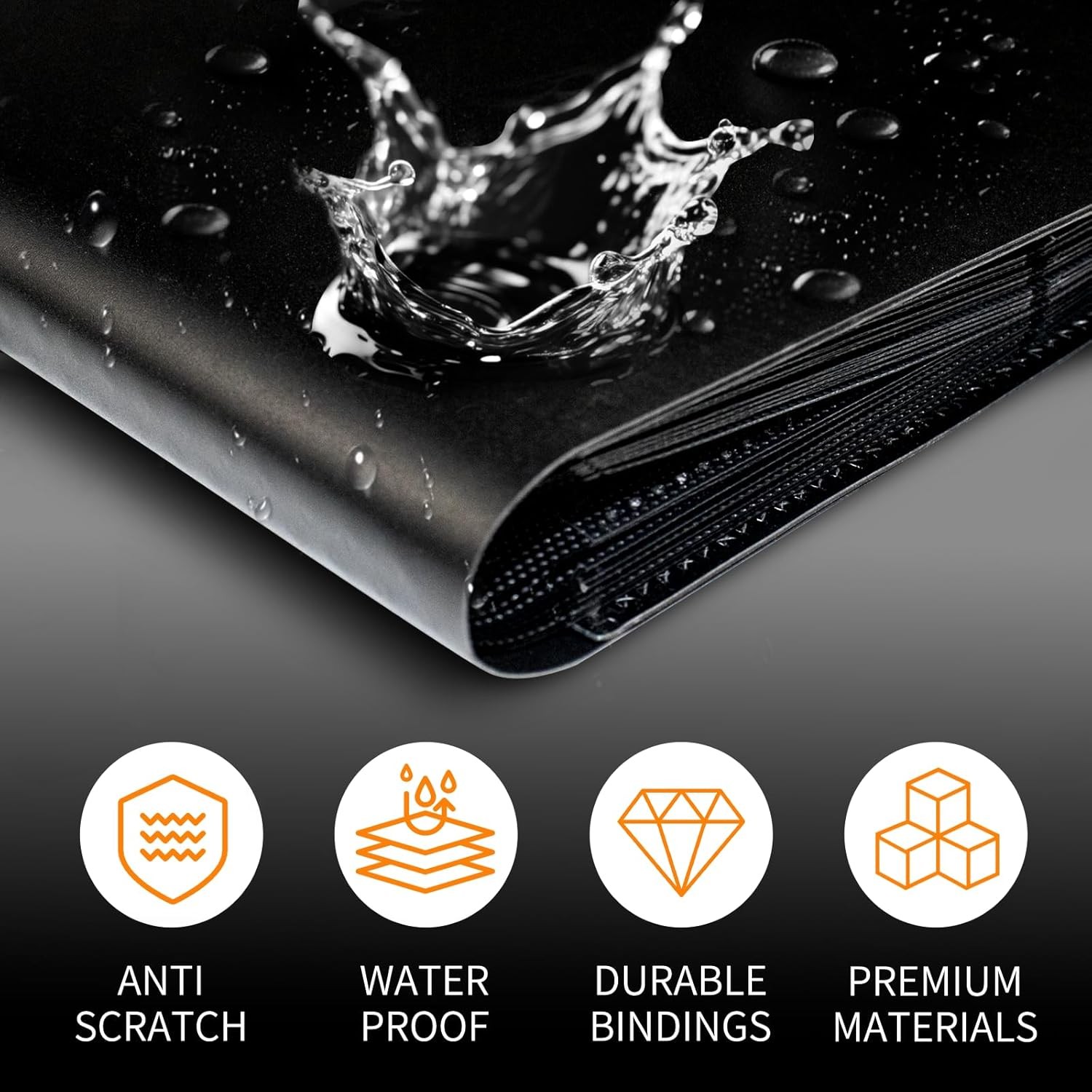 Trading Card Binder 9 Pocket, 360 Card Waterproof Folder with Top Loading Sleeve