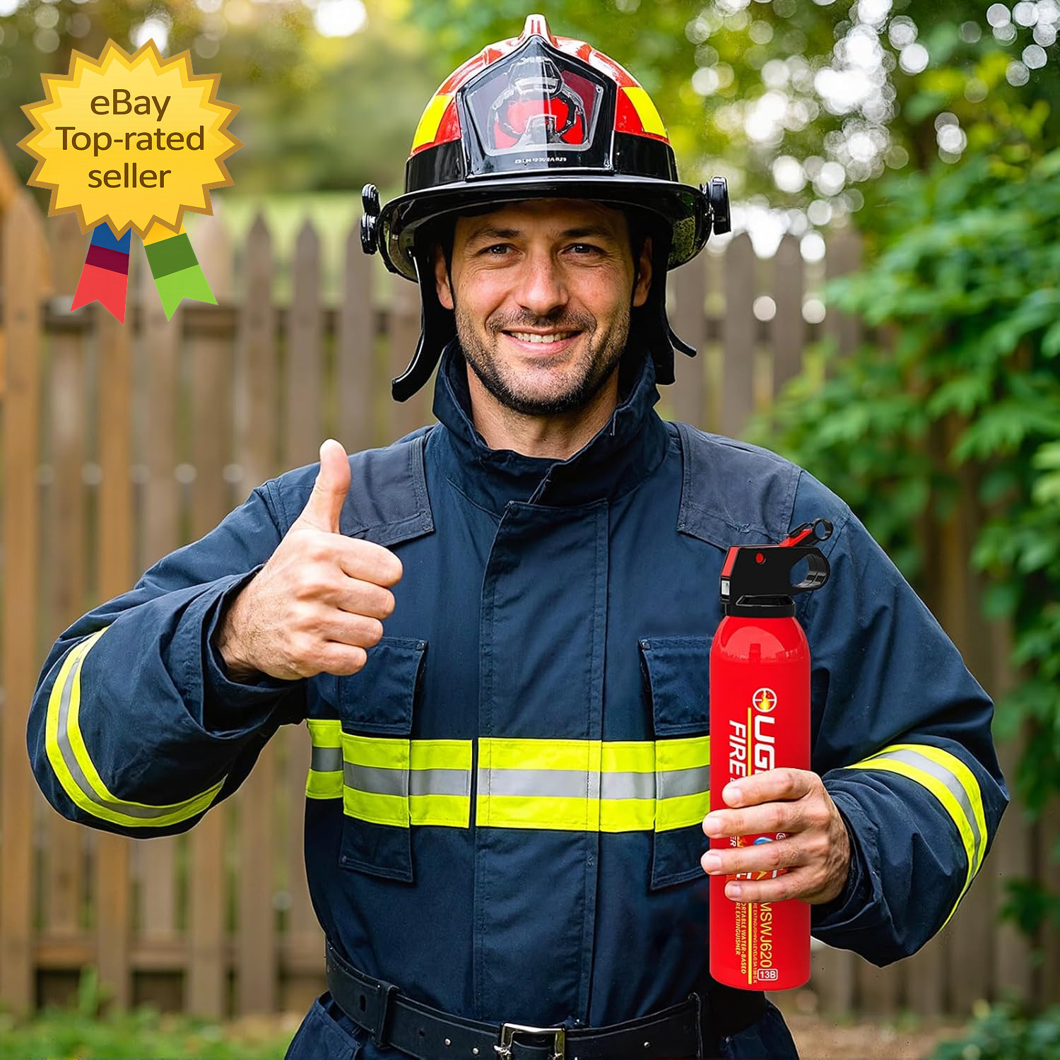Small Portable Fire Extinguisher for Home and Kitchen 21Oz Each 1 Pack Water Ba