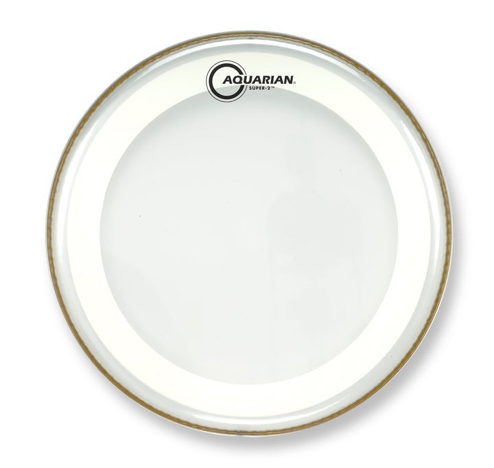 Aquarian Super-2 Clear Drumhead With Studio-X Ring 8"