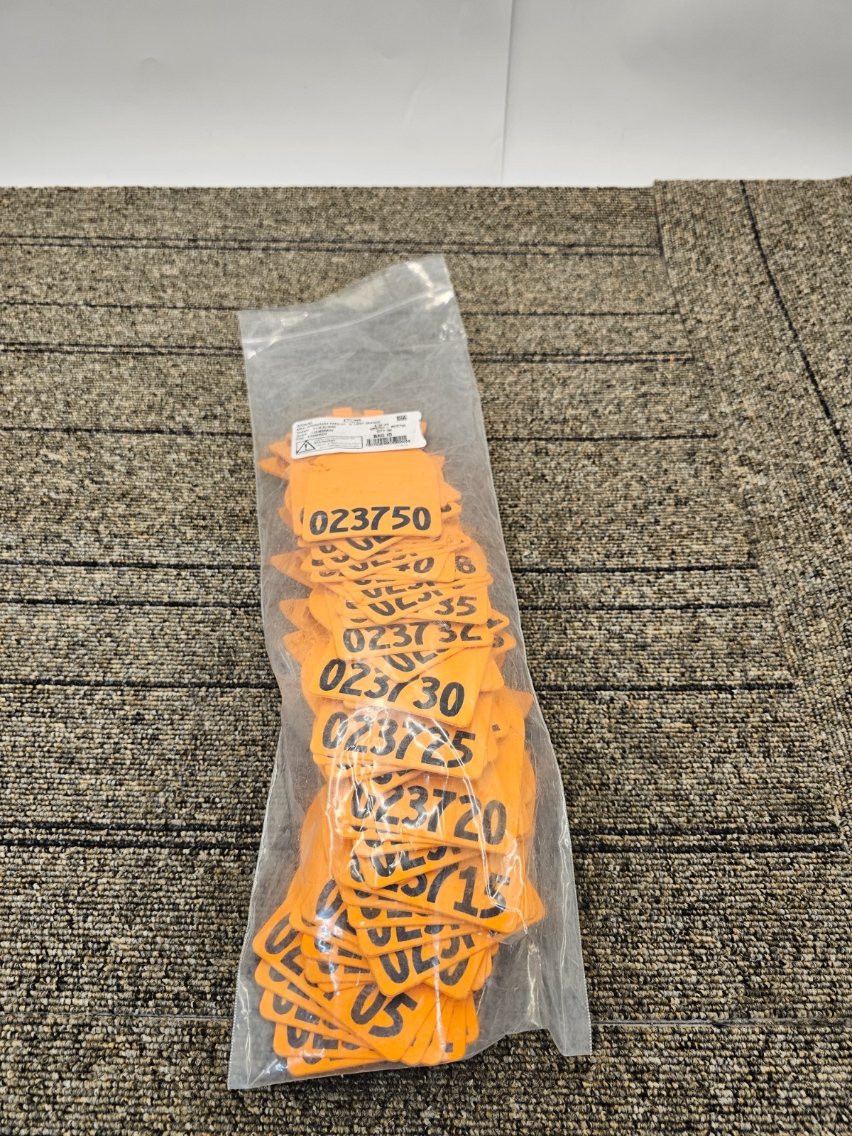 (QTY 50) Allflex 320030 16 Light Orange Maxi Advantage Feedlot Ear Tag
