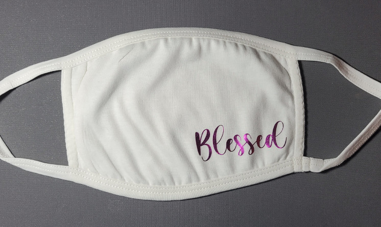 Mask / Face covering BLESSED cotton washable white