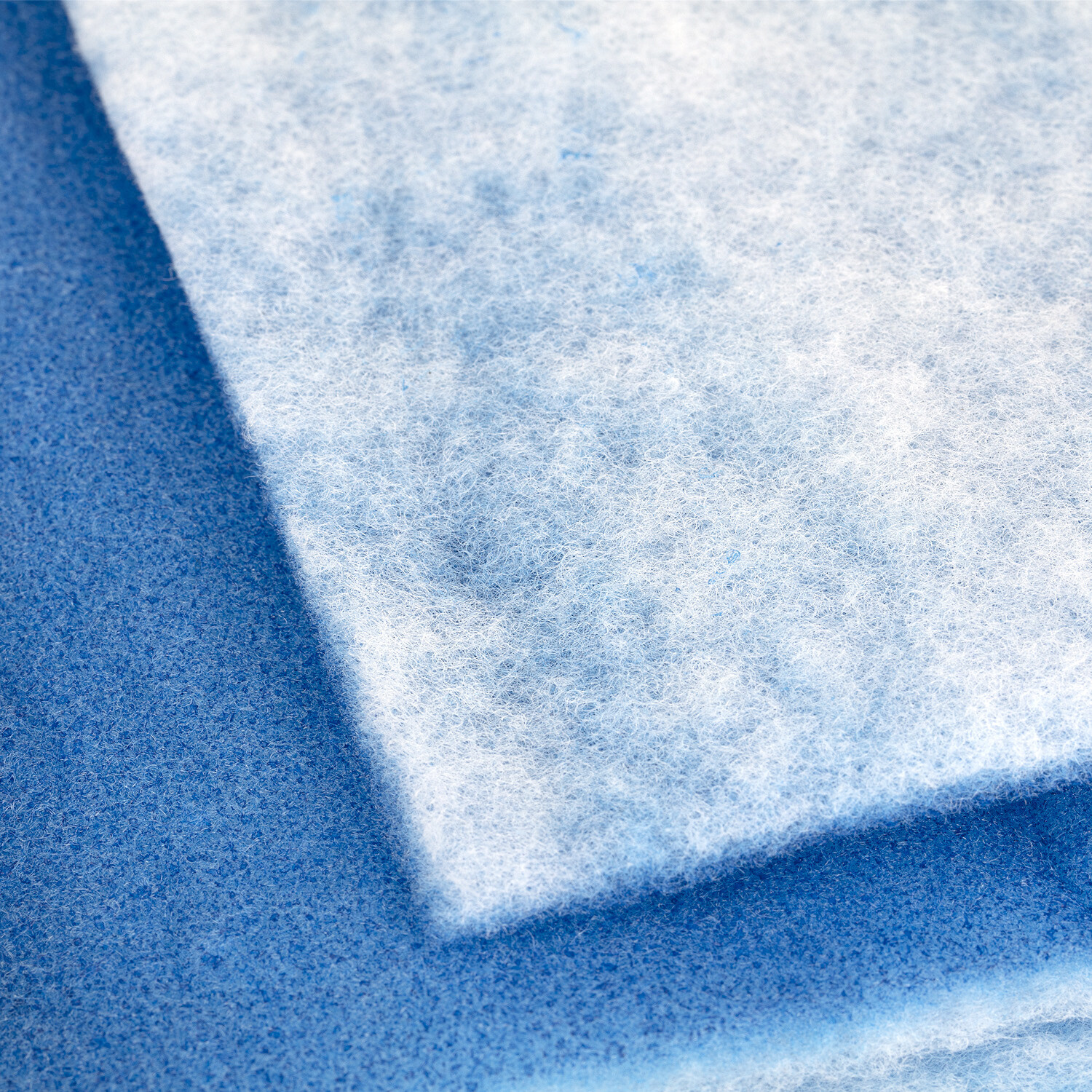 1Pack Blue White Bonded Aquarium Media Pad 12" Wide Fiber Floss Filter Material