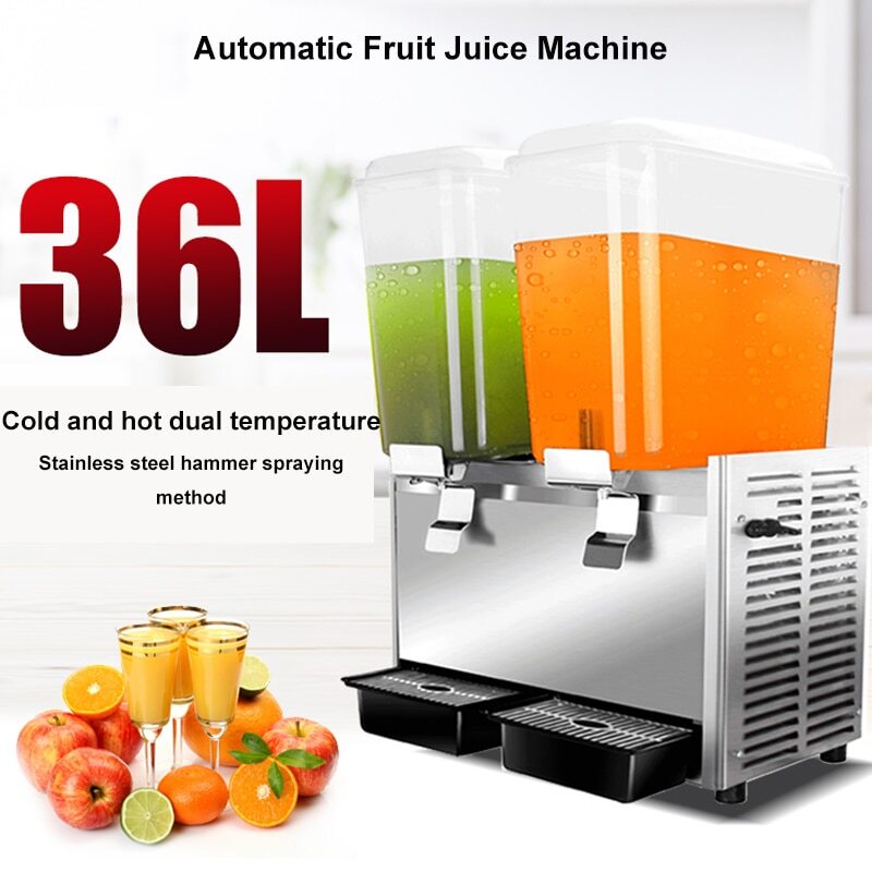 36L Desktop Automatic Double Cylinder Juicer Cold And Hot Drink Machine