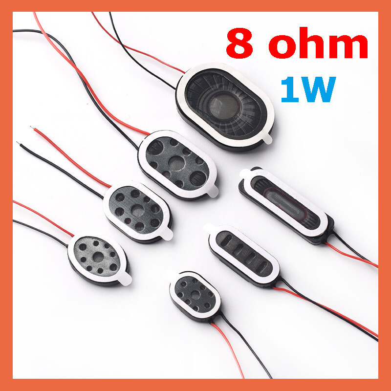 Micro Loudspeaker 8ohm 1W Speaker Loudspeaker 9x22mm 13x18mm 15x10mm 20x14mm
