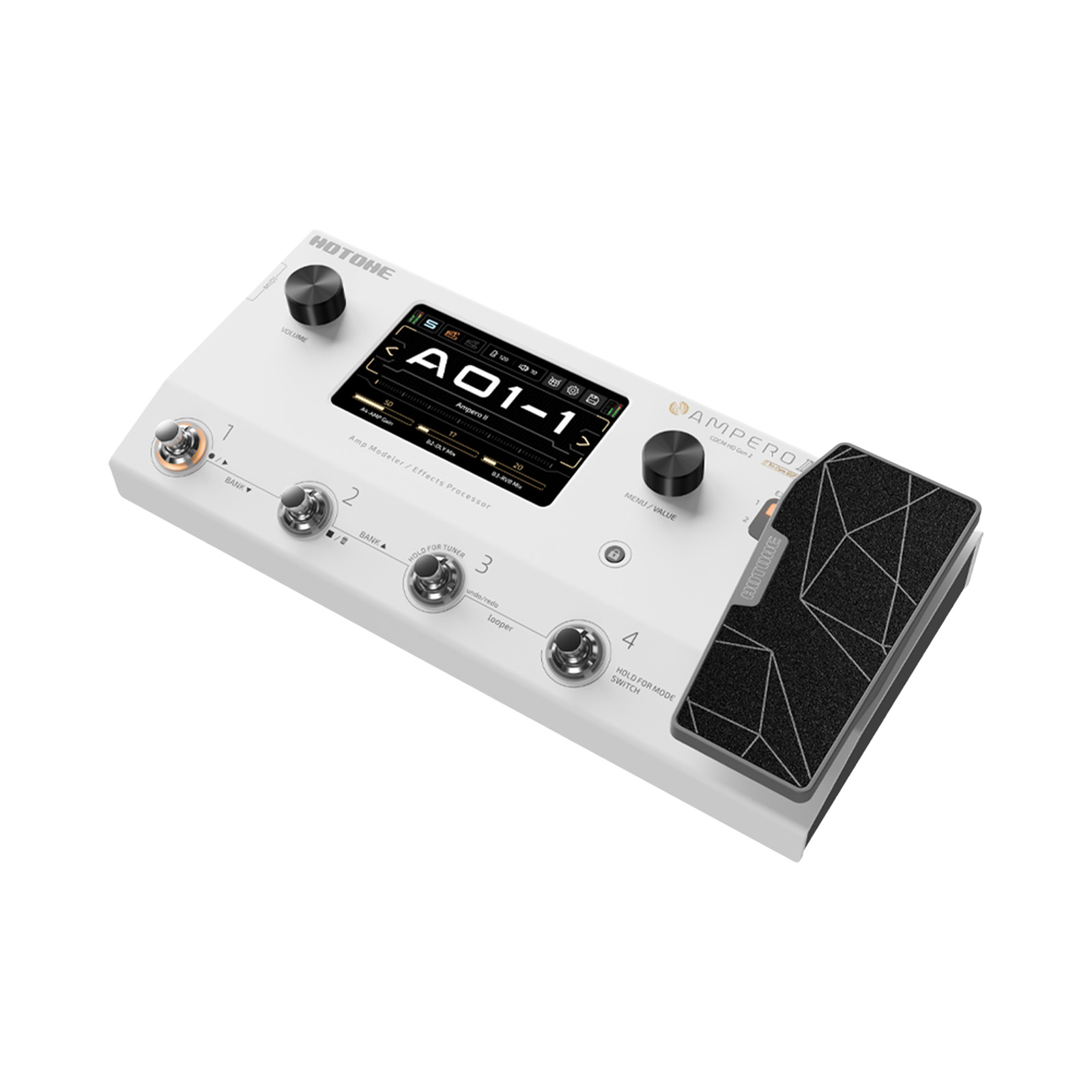 Hotone Ampero II Amp Modeler Effects Processor w/Power Supply - Open Box